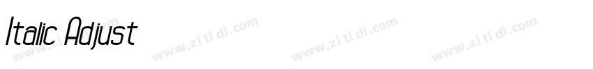 Italic Adjust字体转换